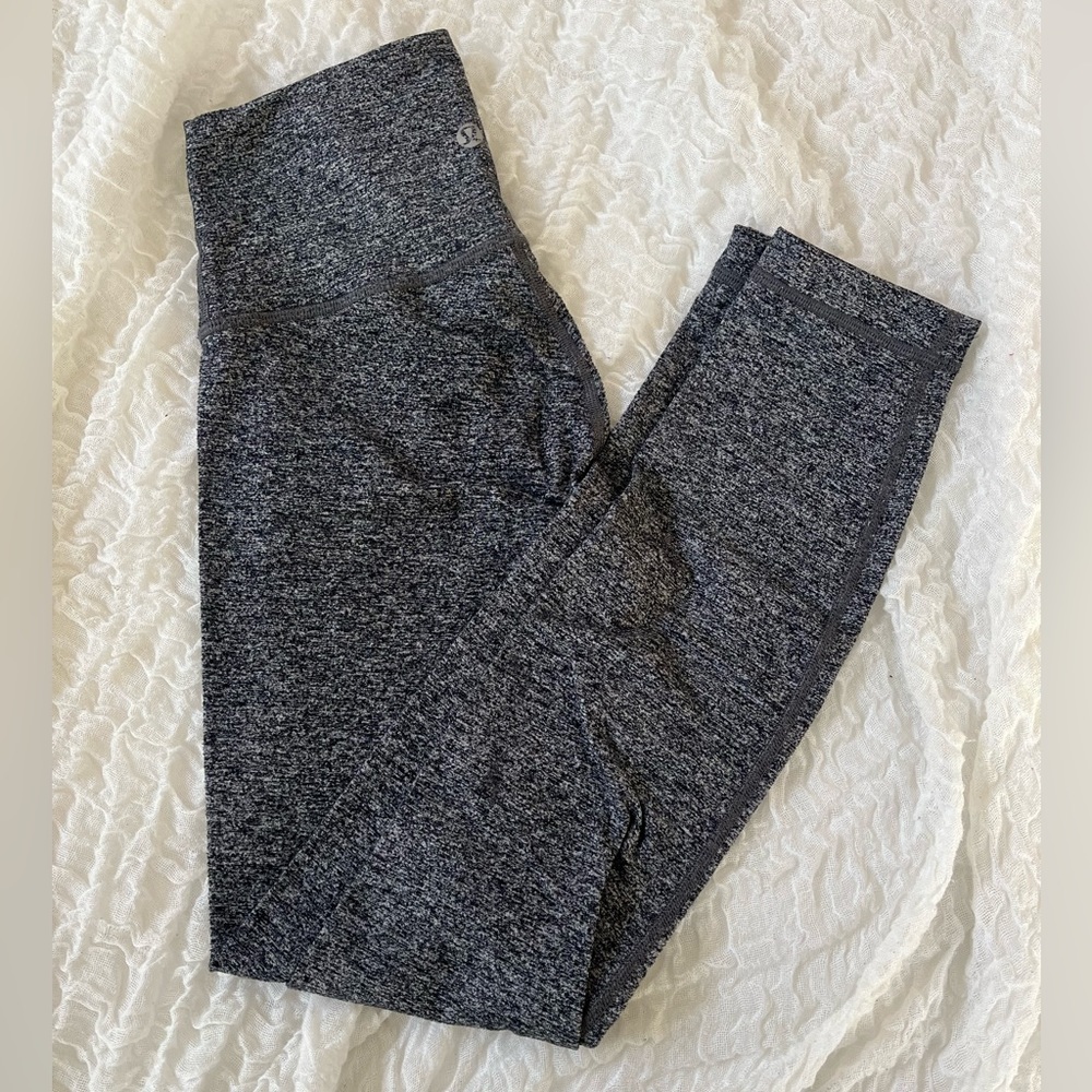 Lululemon Heather Grey Speckled Leggings